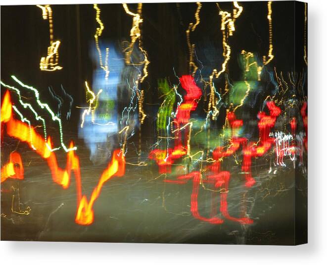 Abstract Art Canvas Print featuring the photograph Dancing Light by Patricia Blake