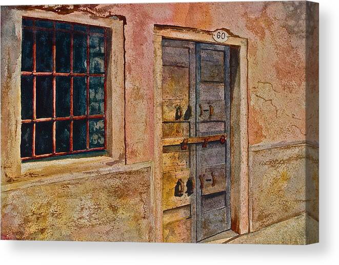 Jail Canvas Print featuring the painting Fresh Air by Frank SantAgata