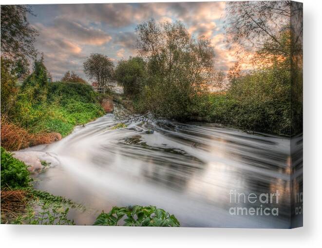 Hdr Canvas Print featuring the photograph Gush Forth 3.0 by Yhun Suarez