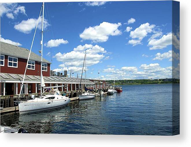 Waterscape Canvas Print featuring the photograph Harbor  by Ralph Jones