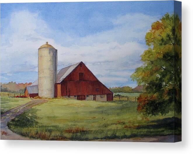 Fall Canvas Print featuring the painting Hint of Autumn by Vikki Bouffard