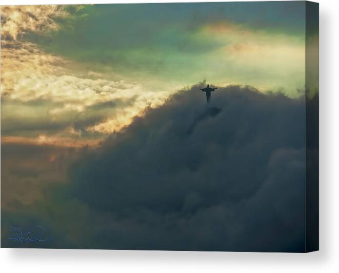 Clouds Canvas Print featuring the photograph Illusion by S Paul Sahm