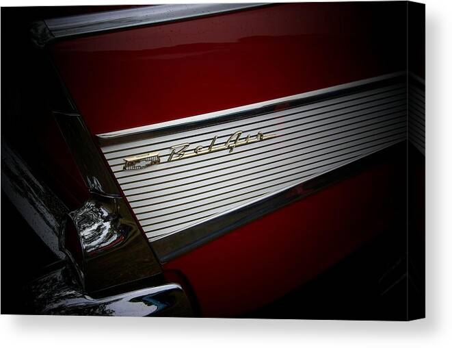 Automotive Details Canvas Print featuring the photograph In The Spotlight by John Schneider