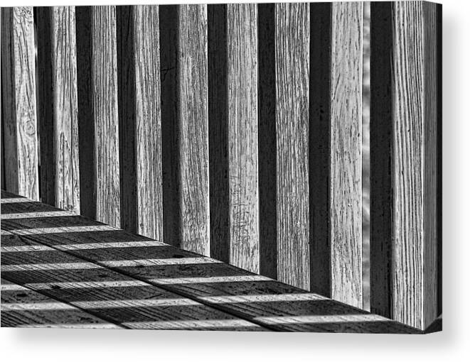  Canvas Print featuring the photograph Lines and Shadows by Cathy Kovarik