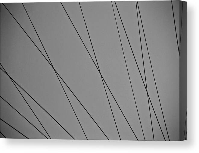 London Canvas Print featuring the photograph London Eye Spoke Cables by Eric Tressler
