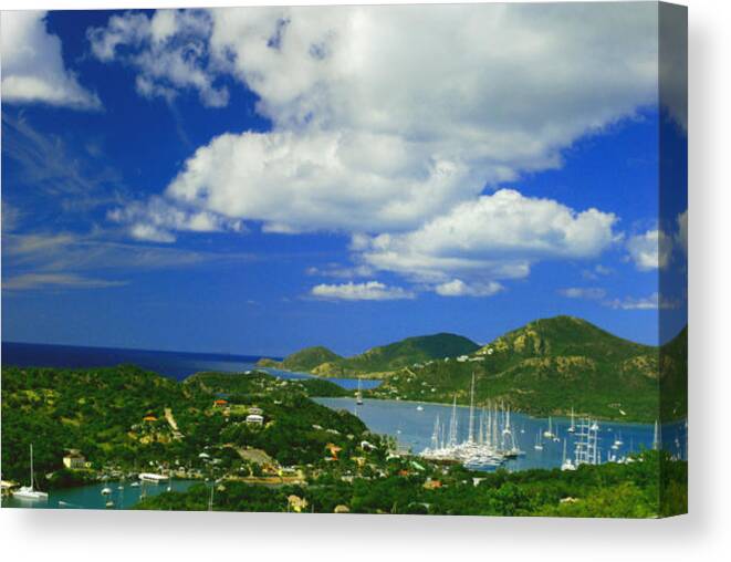 Antigua Canvas Print featuring the photograph Nelson's Dockyard by Gary Wonning
