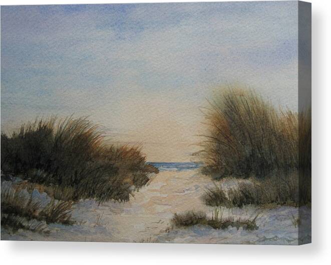 Cape Cod Canvas Print featuring the painting Quiet Time by Vikki Bouffard