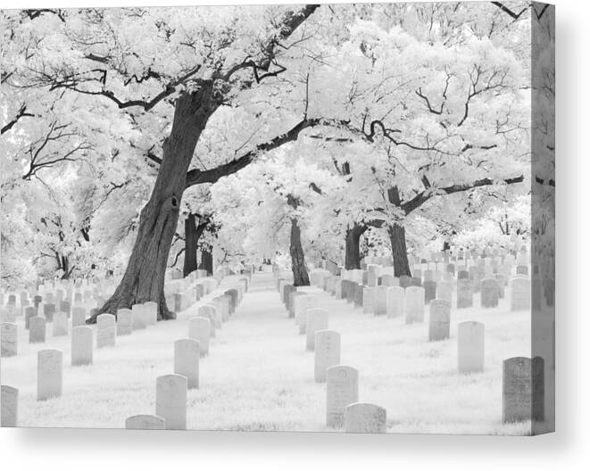 Arlington Canvas Print featuring the photograph Rest in Peace by James Walsh