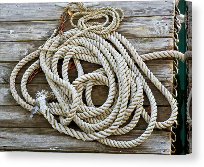 Rope Canvas Print featuring the photograph Rope by Frank Winters