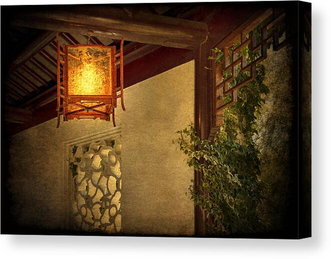 Chinese Lantern Canvas Print featuring the photograph Shine a Little Light by Yelena Rozov