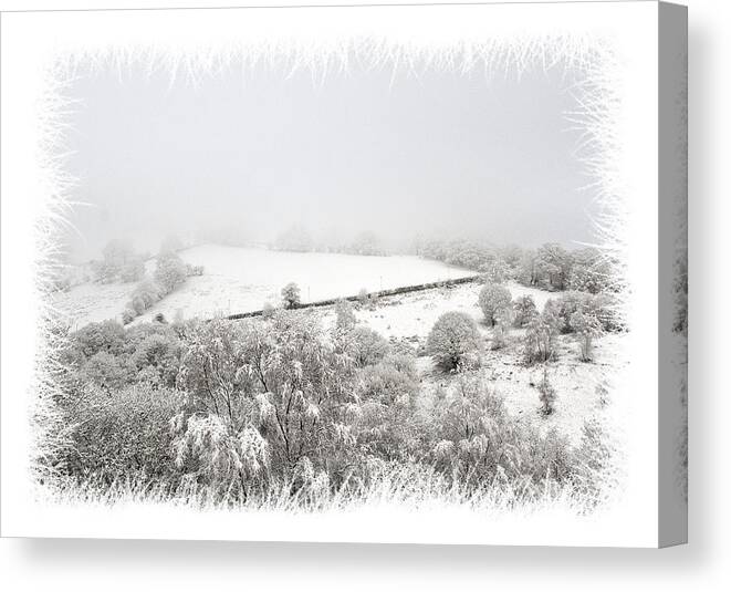 Snow Canvas Print featuring the photograph Snow Scene 2 by Steve Purnell