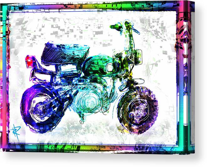 Honda Canvas Print featuring the mixed media The Big Z by Russell Pierce