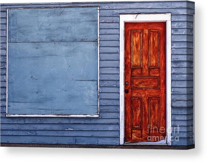 Rustic Canvas Print featuring the photograph The Book Store by Terry Doyle