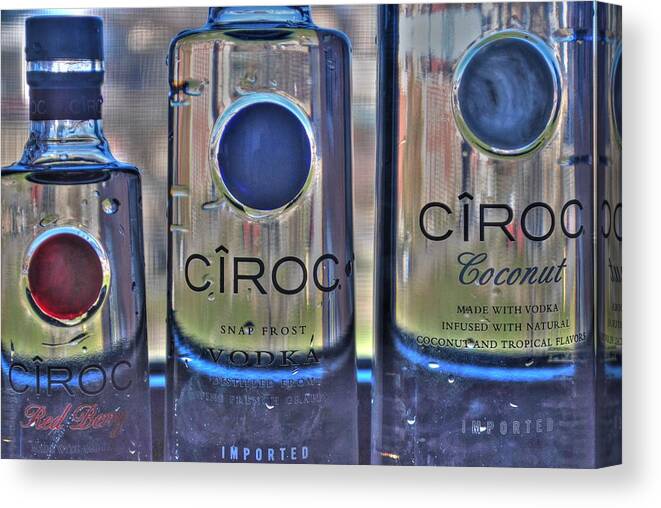  Canvas Print featuring the photograph The Finest of Vodka CIROC by Michael Frank Jr