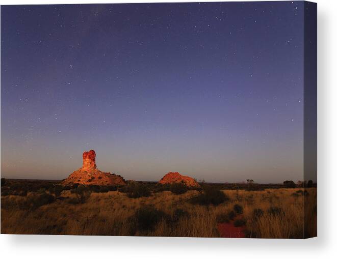 Chambers Pillar Canvas Print featuring the photograph The Last Of The Night by Paul Svensen