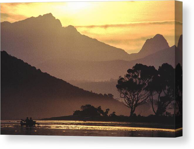 Sunset Canvas Print featuring the photograph Tranquility by Alistair Lyne