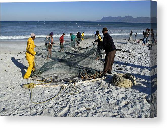 Equipment Canvas Print featuring the photograph Trek Net Fishing by Peter Chadwick