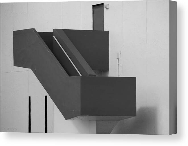 Art Canvas Print featuring the photograph TRULY NOLEN STEPS in BLACK AND WHITE by Rob Hans