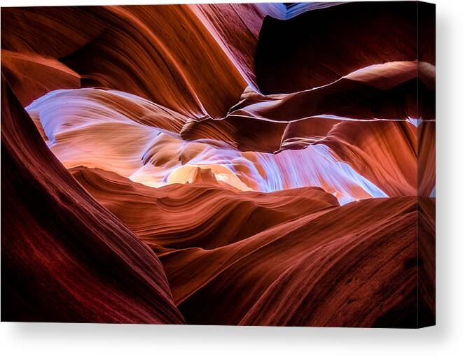 America Canvas Print featuring the photograph Upper Antelope Slot Canyon One by Josh Whalen