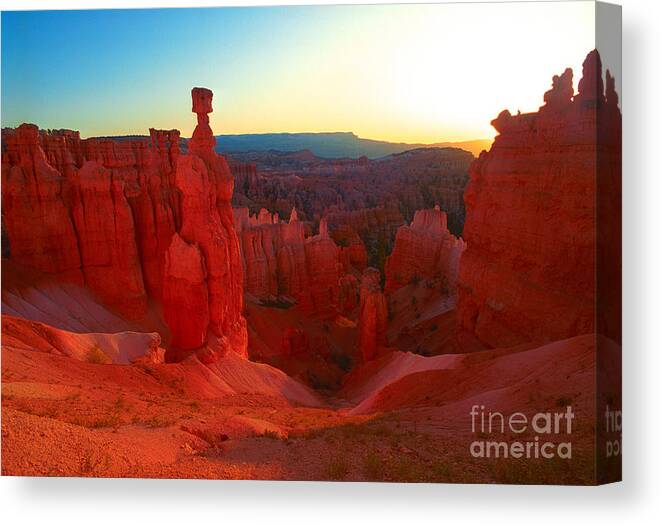 Thors Hammer Canvas Print featuring the photograph Utah - Thor's Hammer by Terry Elniski