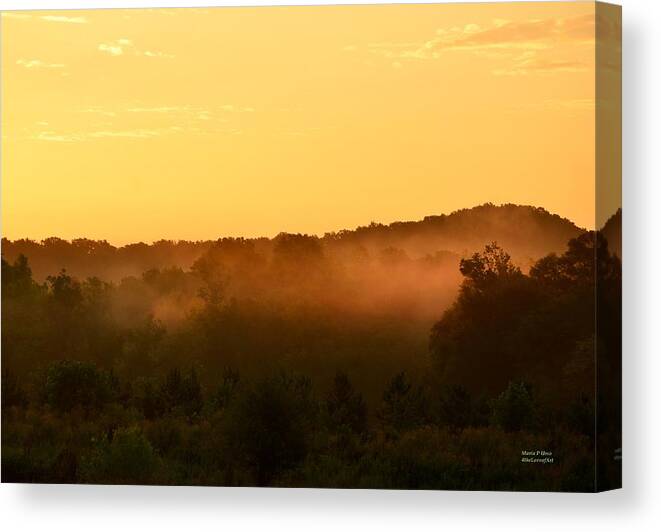 Valley Canvas Print featuring the photograph Valley Fog by Maria Urso