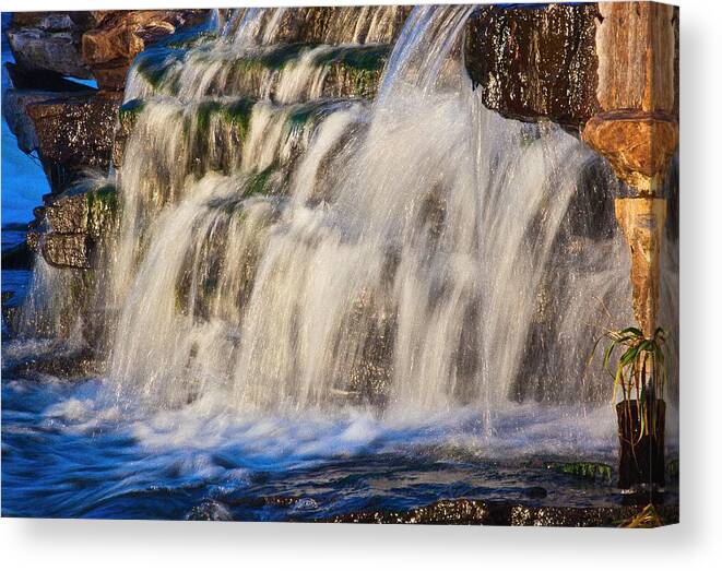 Waterfalls Canvas Print featuring the photograph Waterfalls by Josef Pittner