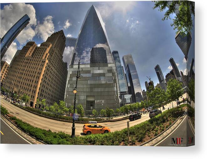 Manhattan Canvas Print featuring the photograph 008 One World Observatory by Michael Frank Jr