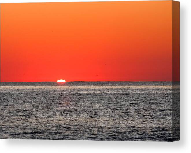 Nature Canvas Print featuring the photograph Atlantic Sunrise #2 by Allan Levin