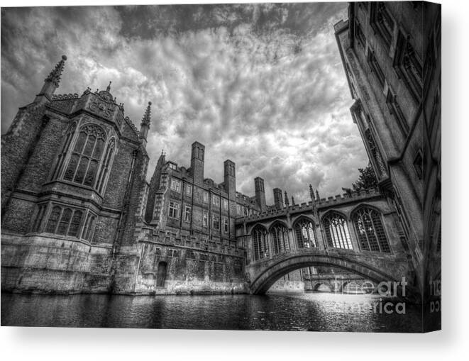 Art Canvas Print featuring the photograph Bridge Of Sighs - Cambridge #1 by Yhun Suarez