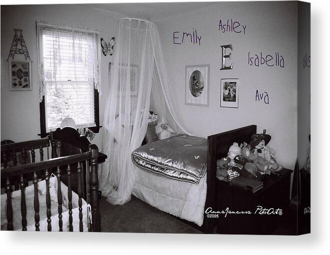 Kids Canvas Print featuring the photograph Emily Ashley Isabella Ava #1 by AnnaJanessa PhotoArt