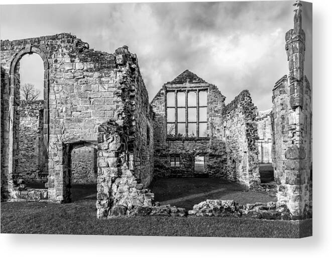 Castle Canvas Print featuring the photograph Medieval Ruins #1 by Nick Bywater