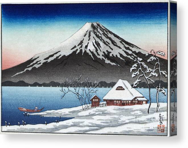 20th Century Canvas Print featuring the painting Mount Fuji #1 by Granger