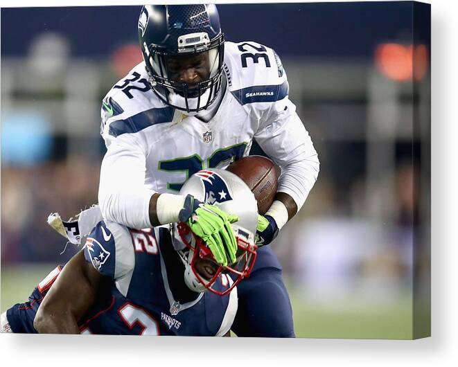 Seattle Seahawks Canvas Print featuring the photograph Seattle Seahawks #1 by Jackie Russo