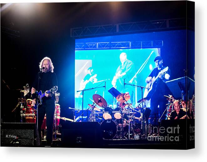 Barry Gibb Canvas Print featuring the photograph Barry Gibb #15 by Rene Triay FineArt Photos