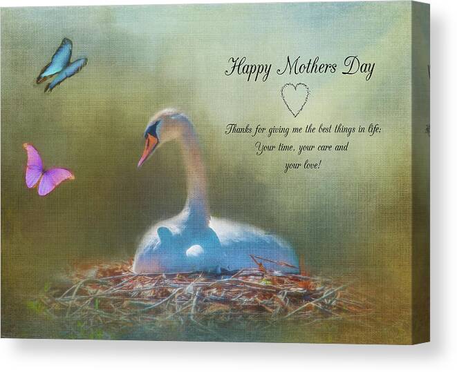 Mother Canvas Print featuring the photograph Happy Mothers Day by Cathy Kovarik