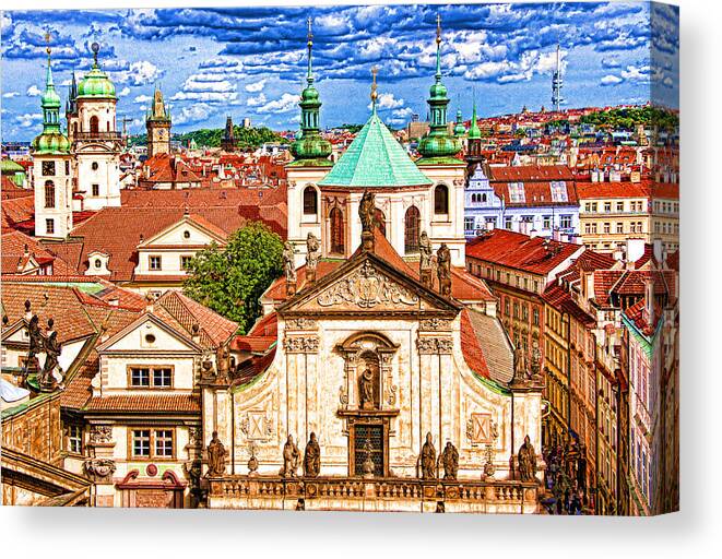 Czech Republic Canvas Print featuring the photograph Old Town Prague #2 by Dennis Cox