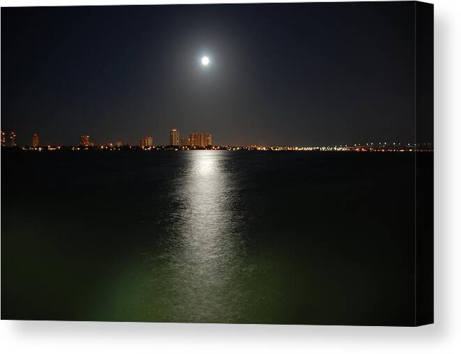 Moon Canvas Print featuring the photograph 3- Reflections by Joseph Keane