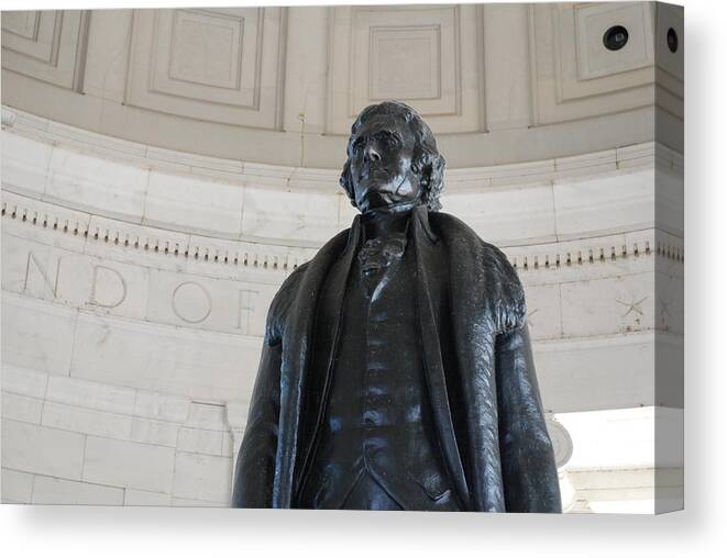 Declaration Of Independence Canvas Print featuring the photograph Jefferson Memorial #3 by Kenny Glover