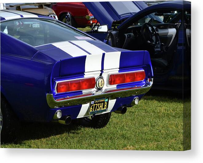  Canvas Print featuring the photograph Mustang Details #5 by Dean Ferreira