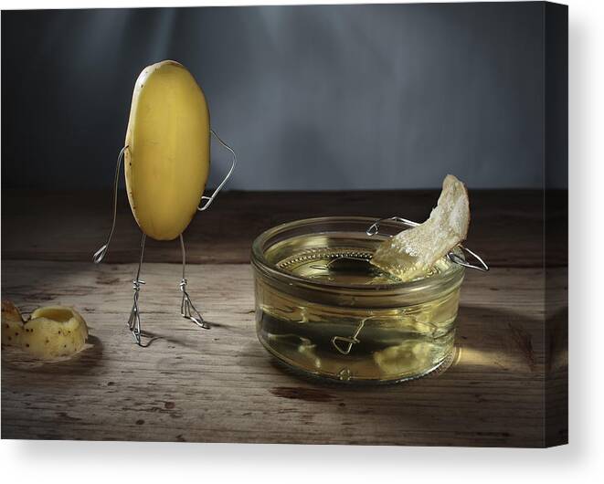 Simple Things Canvas Print featuring the photograph Simple Things - Potatoes #5 by Nailia Schwarz
