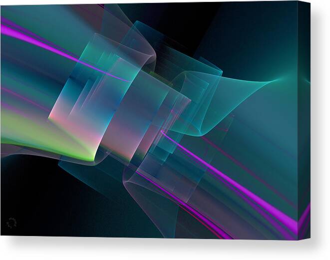 Abstract Canvas Print featuring the digital art 638 by Lar Matre