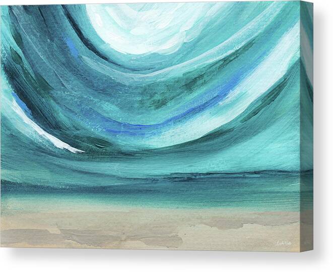 Abstract Landscape Canvas Print featuring the painting A New Start Wide- Art by Linda Woods by Linda Woods