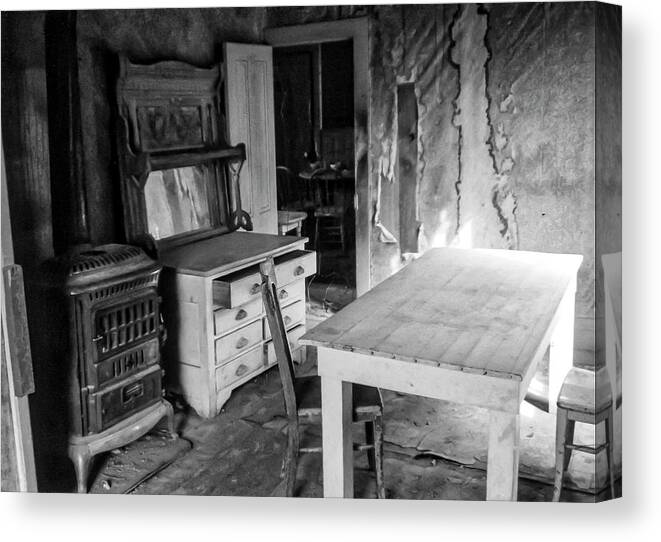 Bodie State Historic Park Canvas Print featuring the photograph Abandoned and Weathered by Gene Parks