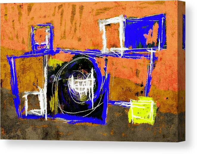 Abstract Canvas Print featuring the digital art Abstract July 27 2015 by Jim Vance