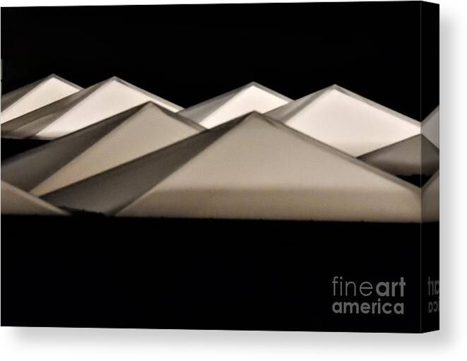 Fine Art Print Canvas Print featuring the digital art Abstractions In The Night by Jan Gelders