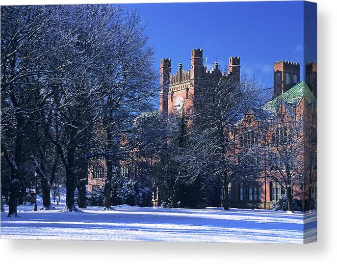 Outdoors Canvas Print featuring the photograph Ad Bldg Winter II by Doug Davidson