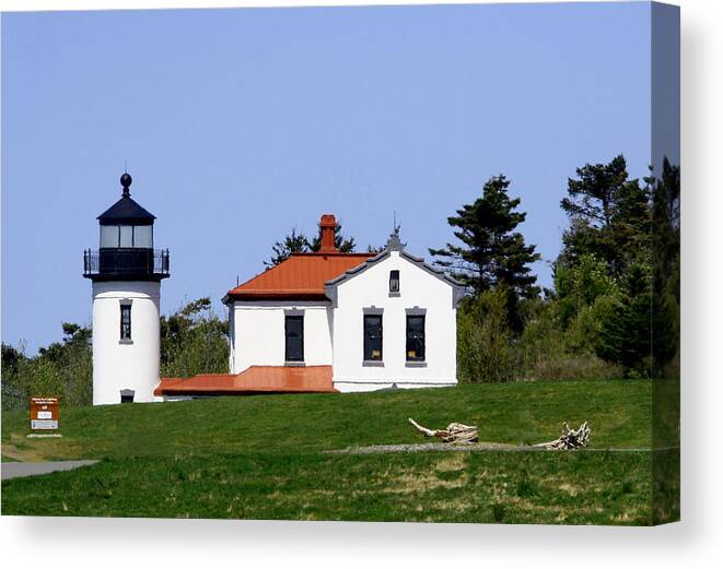 Admiralty Head Lighthouse Canvas Print featuring the photograph Admiralty Head LI 2014 by Mary Gaines