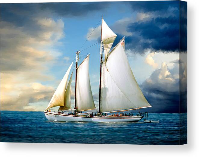 Windjammer Canvas Print featuring the photograph Adventure by Fred LeBlanc