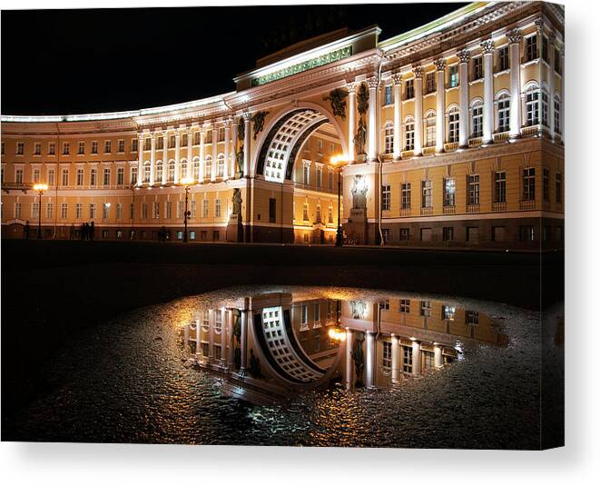 Petersburg Canvas Print featuring the photograph After the rain by Jaroslaw Blaminsky