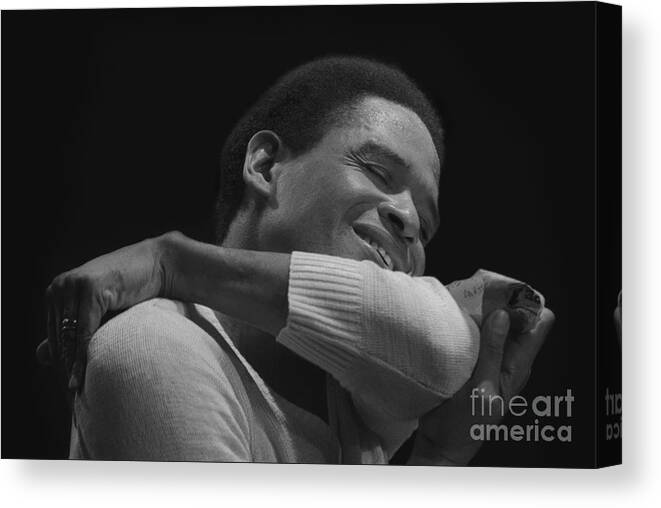 Photo Canvas Print featuring the photograph AL JARREAU just a little tenderness by Philippe Taka